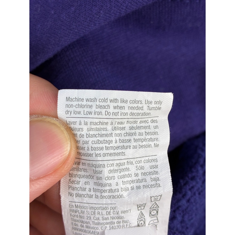 Gear NYU New York University Crewneck Sweatshirt Mens S Purple Collegiate Prep - Picture 8 of 11